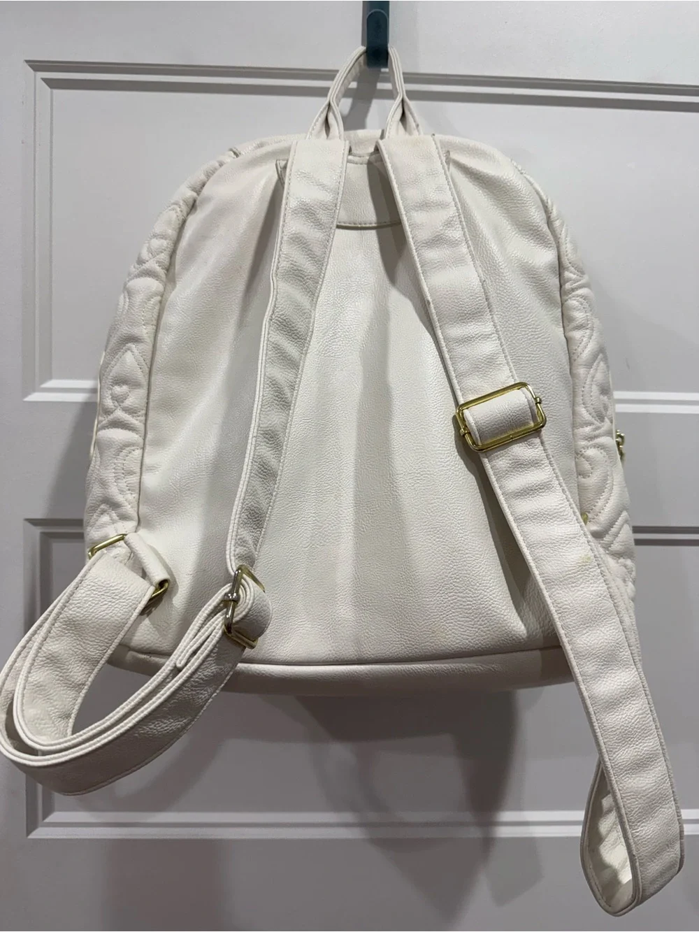 EUC Quilted Betsey Johnson Milkshake Backpack with Pink Cup and Red Cherry lined